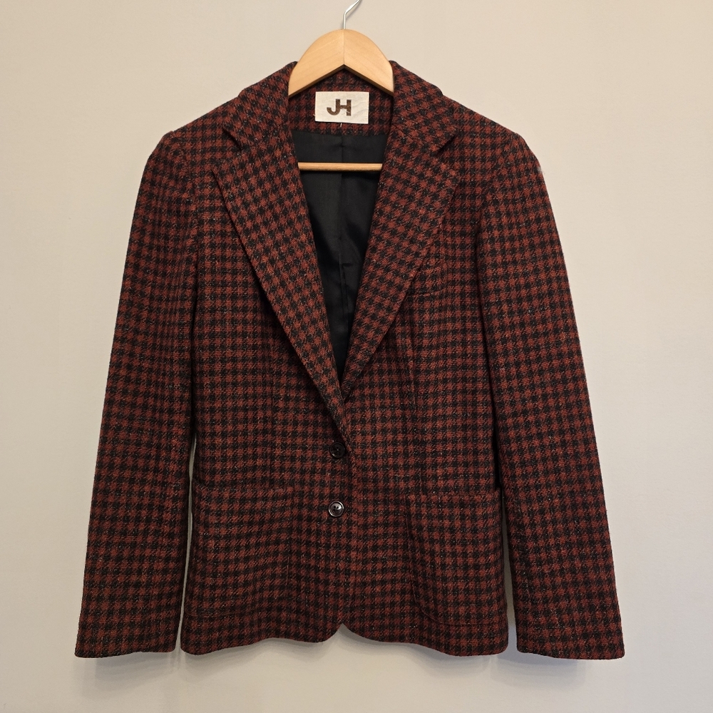 Vintage Wool JH Collectibles Blazer with matching scarf size 2 or 4 petite